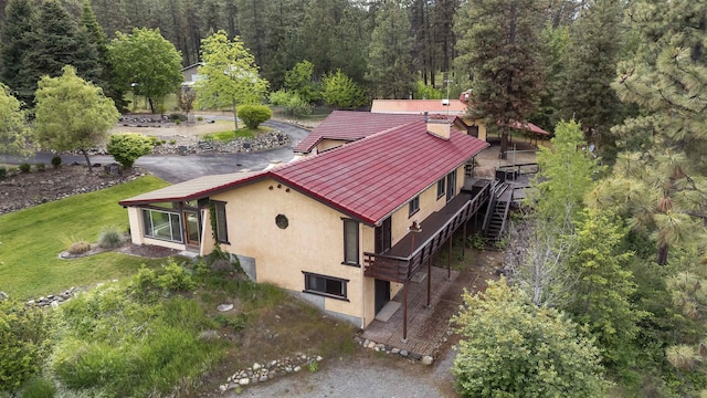 13110 W Charles Rd, Nine Mile Falls, WA 99026 - view of subject property with a heavily wooded area
