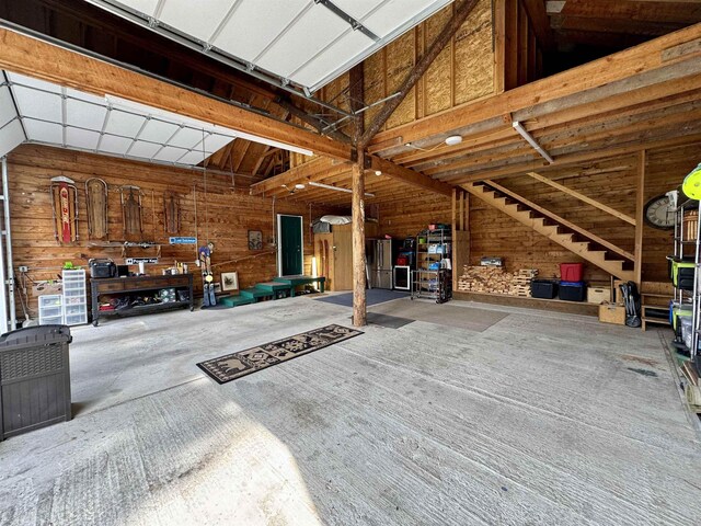 812 Levitch Rd, Newport, WA 99156 - garage with wooden walls