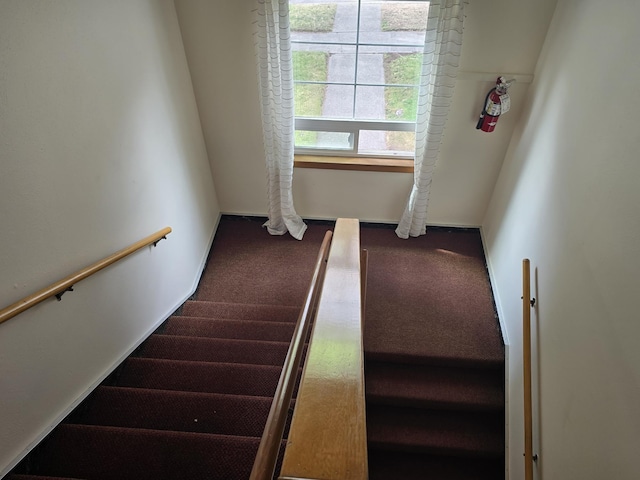 405 S Coeur Dalene St Unit 11, Spokane, WA 99201 - stairway featuring carpet flooring