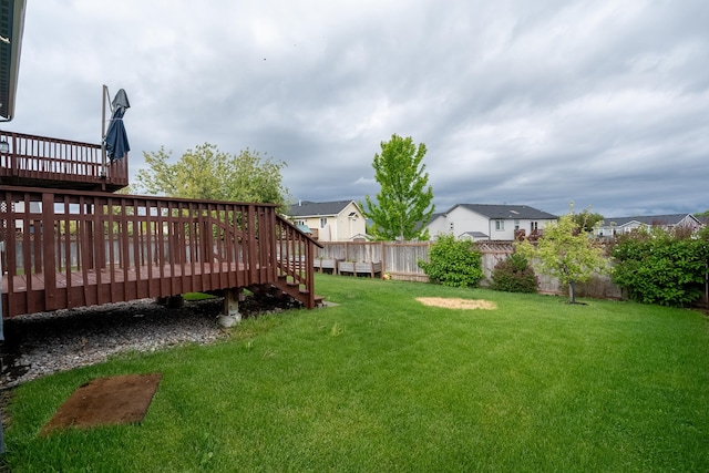 8566 N Oak St, Spokane, WA 99208 - view of yard featuring a deck and a residential view