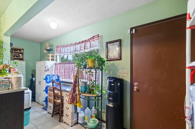 2029 E Sharp Ave, Spokane, WA 99202 - office area featuring light tile patterned floors and a textured ceiling