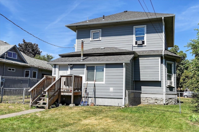 918 E Baldwin Ave, Spokane, WA 99207 - back of property featuring roof with shingles and cooling unit