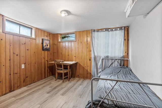 3006 W Francis Ave, Spokane, WA 99205 - bedroom with wood finished floors and wood walls