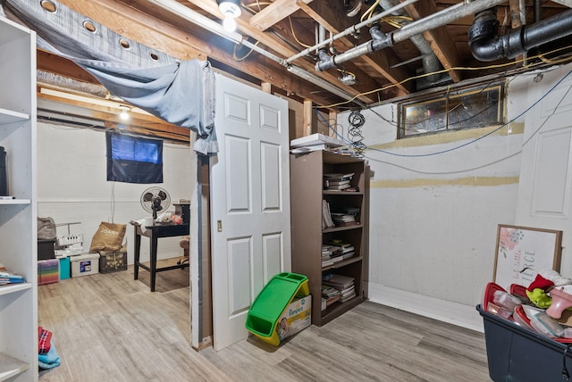 3006 W Francis Ave, Spokane, WA 99205 - unfinished basement with wood finished floors