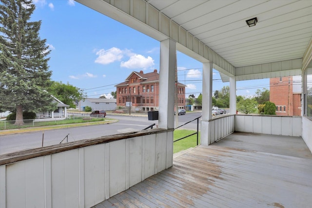603 E Providence Ave, Spokane, WA 99207 - wooden deck with a residential view