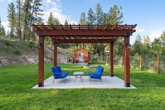 5475 Peggy Way, Deer Park, WA 99006 - view of patio with a pergola