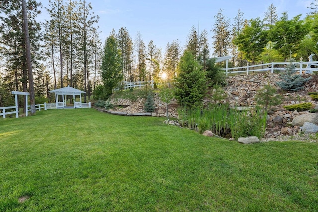 5475 Peggy Way, Deer Park, WA 99006 - view of yard with a gazebo