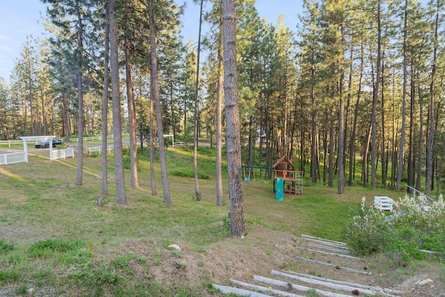 5475 Peggy Way, Deer Park, WA 99006 - view of grassy yard featuring a playground