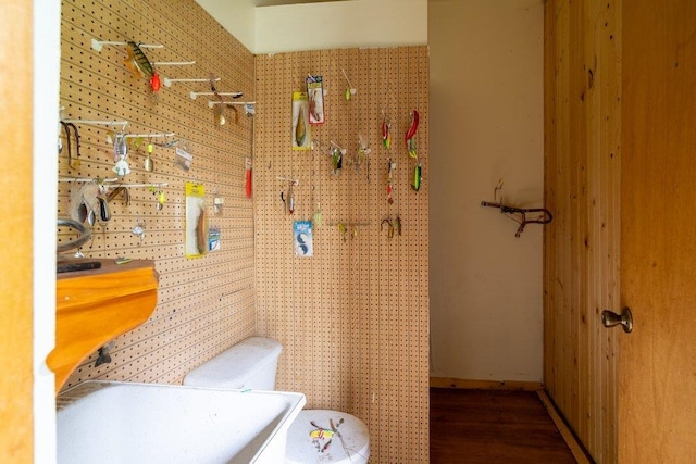472 Snow Berry Ln, Usk, WA 99180 - bathroom with wood finished floors