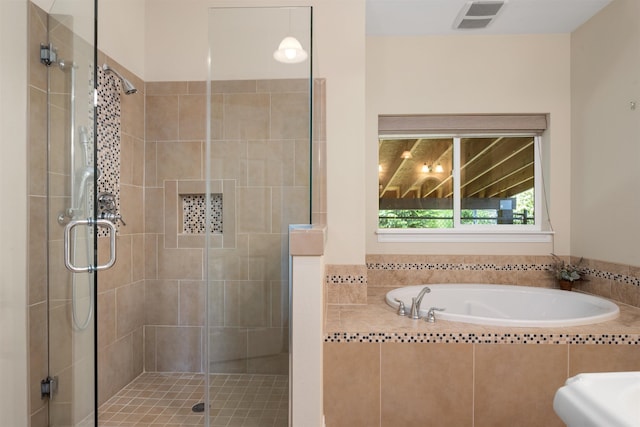 7909 N Garry Ln, Newman Lake, WA 99025 - bathroom with a shower stall and a bath