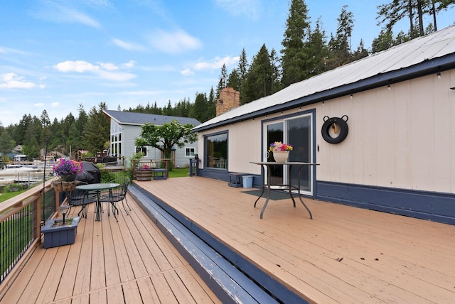 46273 Larson Beach Rd, Loon Lake, WA 99148 - deck with outdoor dining space