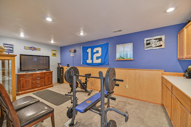 5024 E Ballard Rd, Colbert, WA 99005 - exercise area with recessed lighting and light colored carpet
