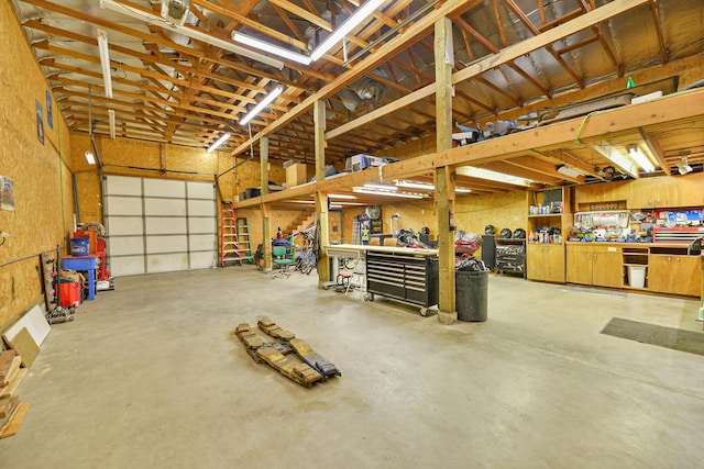 5024 E Ballard Rd, Colbert, WA 99005 - garage with a workshop area