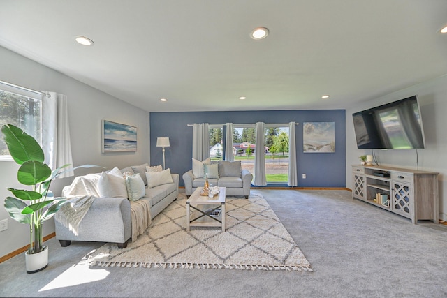 5024 E Ballard Rd, Colbert, WA 99005 - carpeted living area with recessed lighting and baseboards