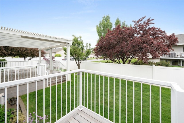 858 S Shelley Lake Ln, Spokane Valley, WA 99037 - wooden terrace featuring a pergola