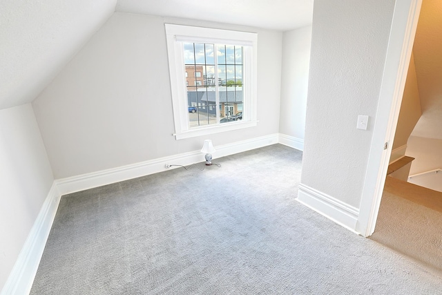 1327 N Howard St, Spokane, WA 99201 - bonus room featuring carpet flooring, vaulted ceiling, and baseboards