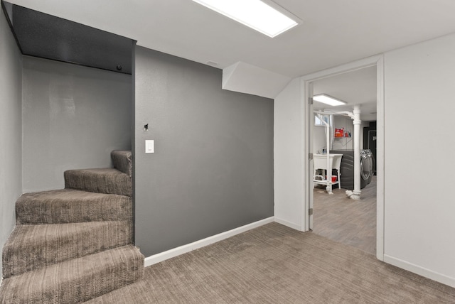 2924 N Smith St, Spokane, WA 99207 - stairway with carpet floors and baseboards