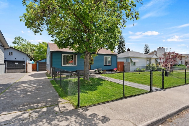 2924 N Smith St, Spokane, WA 99207 - view of front facade with a garage and a gate