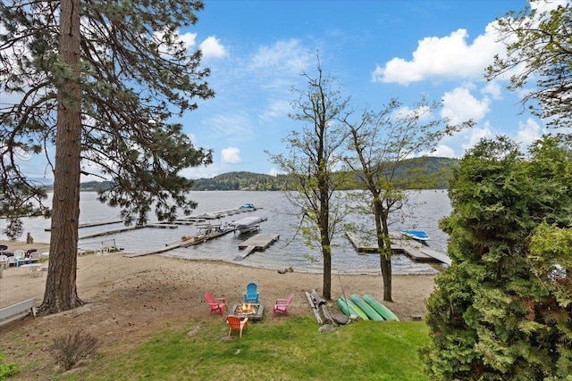12931 N N Park St, Newman Lake, WA 99006 - water view featuring a dock