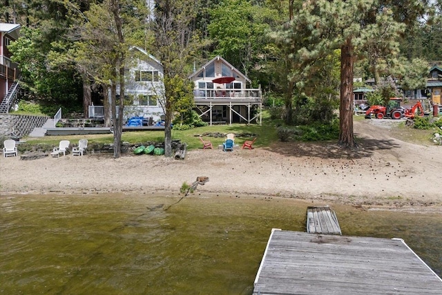 12931 N N Park St, Newman Lake, WA 99006 - dock featuring stairway
