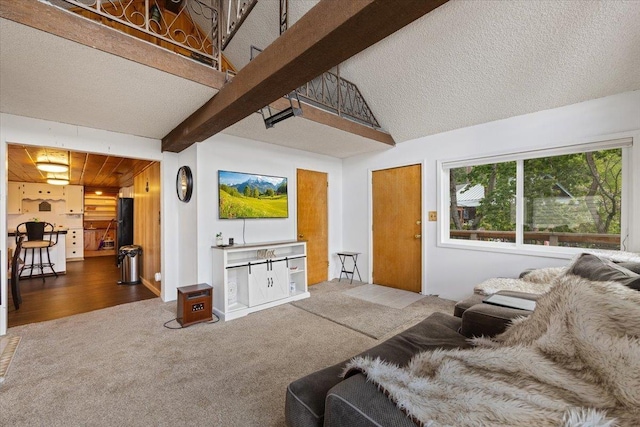 12931 N N Park St, Newman Lake, WA 99006 - carpeted living area with a textured ceiling