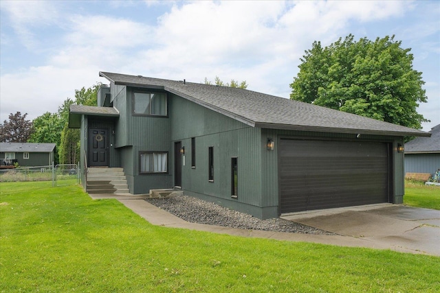 20716 E Gilbert Rd, Otis Orchards, WA 99027 - view of front of home with a garage, roof with shingles, and concrete driveway