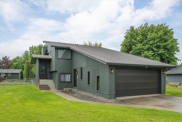 20716 E Gilbert Rd, Otis Orchards, WA 99027 - view of front of home with a garage, a shingled roof, and driveway