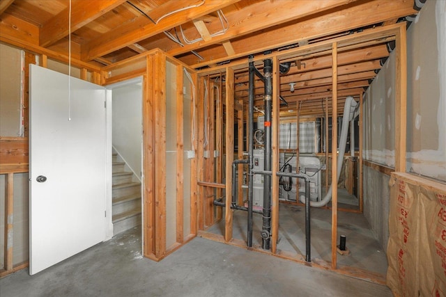 20716 E Gilbert Rd, Otis Orchards, WA 99027 - unfinished basement with stairs