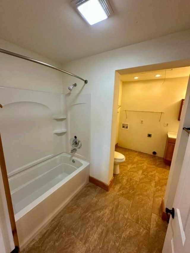 302 S Center St, Chewelah, WA 99109 - bathroom featuring  shower combination, toilet, and vanity