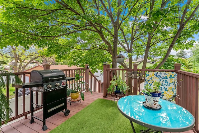 4022 E 25th Ave, Spokane, WA 99223 - wooden deck featuring area for grilling