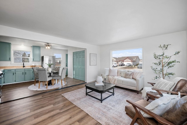 614 S Lawson St, Airway Heights, WA 99001 - living area with wood finished floors and baseboards
