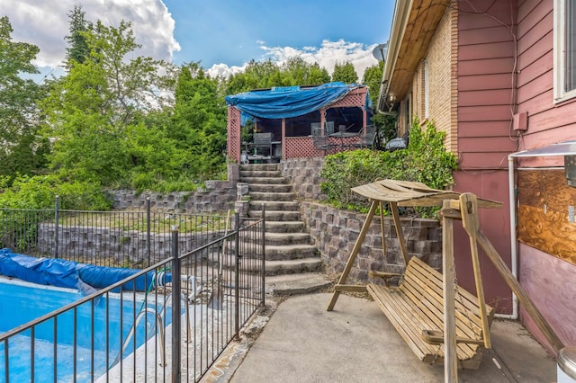 4004 W Taft Dr, Spokane, WA 99208 - view of patio featuring stairs