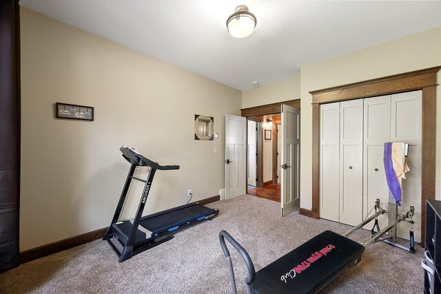 16510 N Brannon Ln, Spokane, WA 99208 - exercise area featuring carpet and baseboards