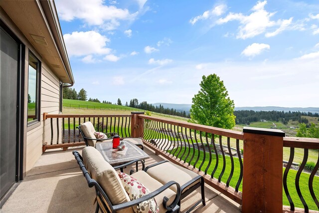 16510 N Brannon Ln, Spokane, WA 99208 - wooden deck with a view of rural / pastoral area