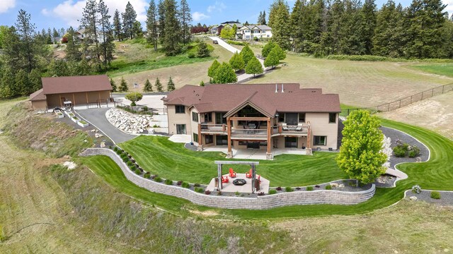 16510 N Brannon Ln, Spokane, WA 99208 - aerial view of property and surrounding area