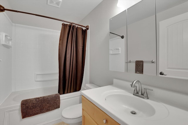 18920 E Augusta Ln, Spokane Valley, WA 99016 - full bath featuring toilet, vanity, and shower / bath combo