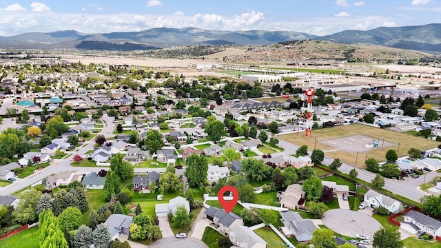 18920 E Augusta Ln, Spokane Valley, WA 99016 - aerial view of residential area featuring a mountain backdrop