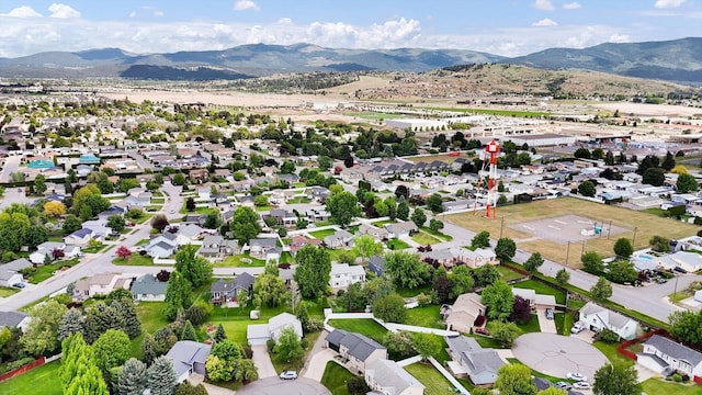 18920 E Augusta Ln, Spokane Valley, WA 99016 - aerial view of residential area featuring a mountainous background