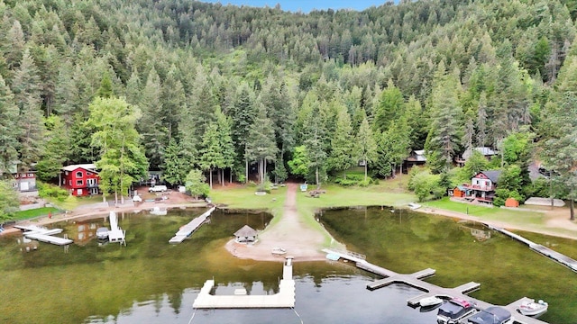 3970 Cedar Bay Rd, Loon Lake, WA 99148 - view of property location with a forest and a nearby body of water