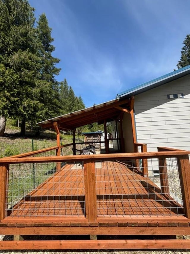 1108 Basin Rd, Colville, WA 99114 - view of wooden deck