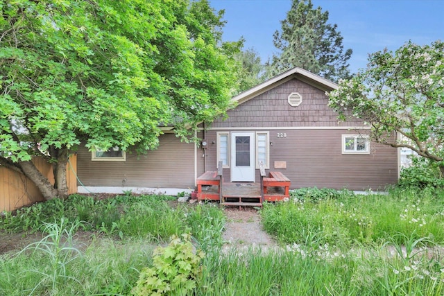 228 W Poplar St, Tekoa, WA 99033 - back of house with a deck