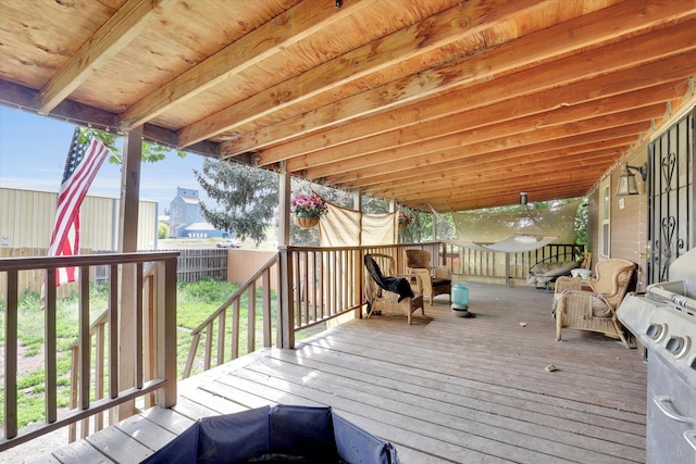 228 W Poplar St, Tekoa, WA 99033 - wooden deck featuring a fenced backyard