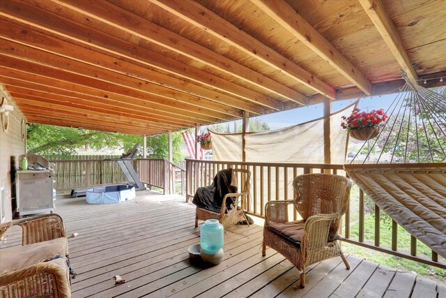 228 W Poplar St, Tekoa, WA 99033 - view of wooden terrace
