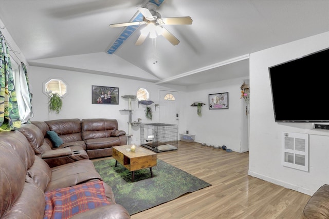 228 W Poplar St, Tekoa, WA 99033 - living area with ceiling fan, light wood-type flooring, and baseboards
