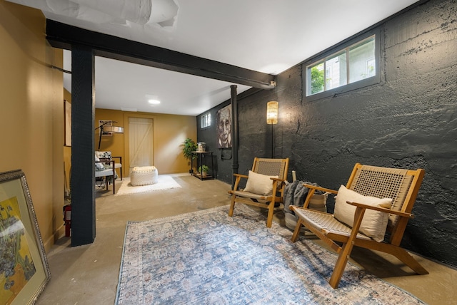 918 W 18th Ave, Spokane, WA 99203 - living area with concrete flooring