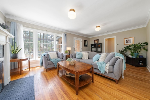 918 W 18th Ave, Spokane, WA 99203 - living area with wood finished floors and ornamental molding
