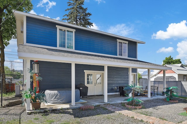 2108 E Pacific Avenue 2110E Pacific Ave Spokane, Wa 99202, Spokane, WA 99202 - rear view of house with a patio area, central AC unit, and roof with shingles