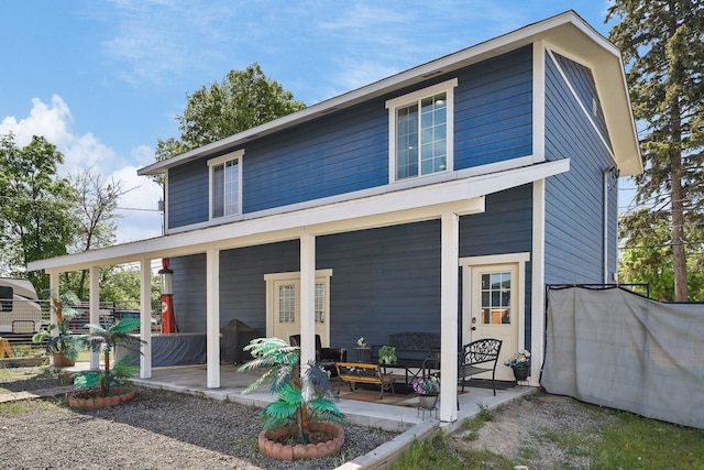 2108 E Pacific Avenue 2110E Pacific Ave Spokane, Wa 99202, Spokane, WA 99202 - back of property featuring a patio area and an outdoor living space