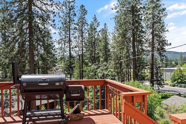 11510 E 20th Ave, Spokane Valley, WA 99206 - wooden deck featuring a mountain view