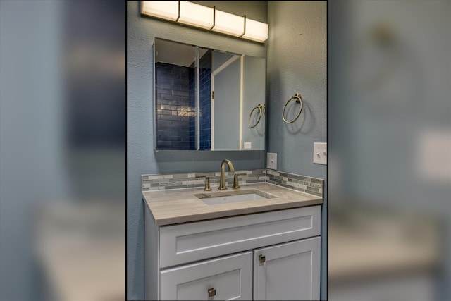 17614 N Palomino Rd, Colbert, WA 99005 - bathroom featuring vanity and a textured wall